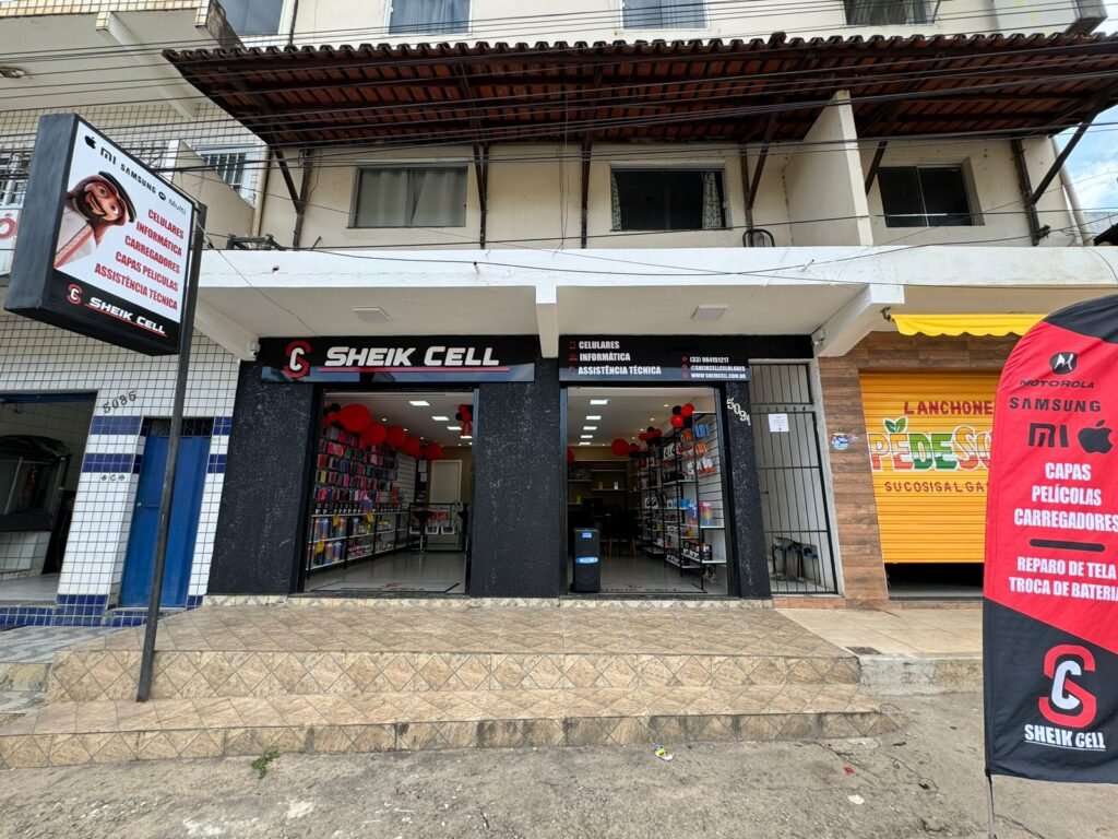 Fachada da loja Sheik Cell